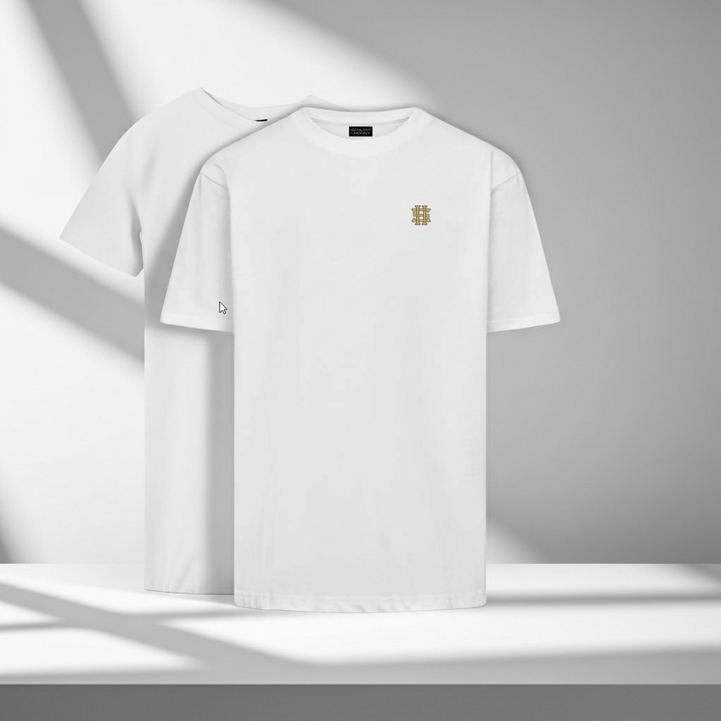 S&H PREMIUM RAW TEE WHITE- Variante Lite