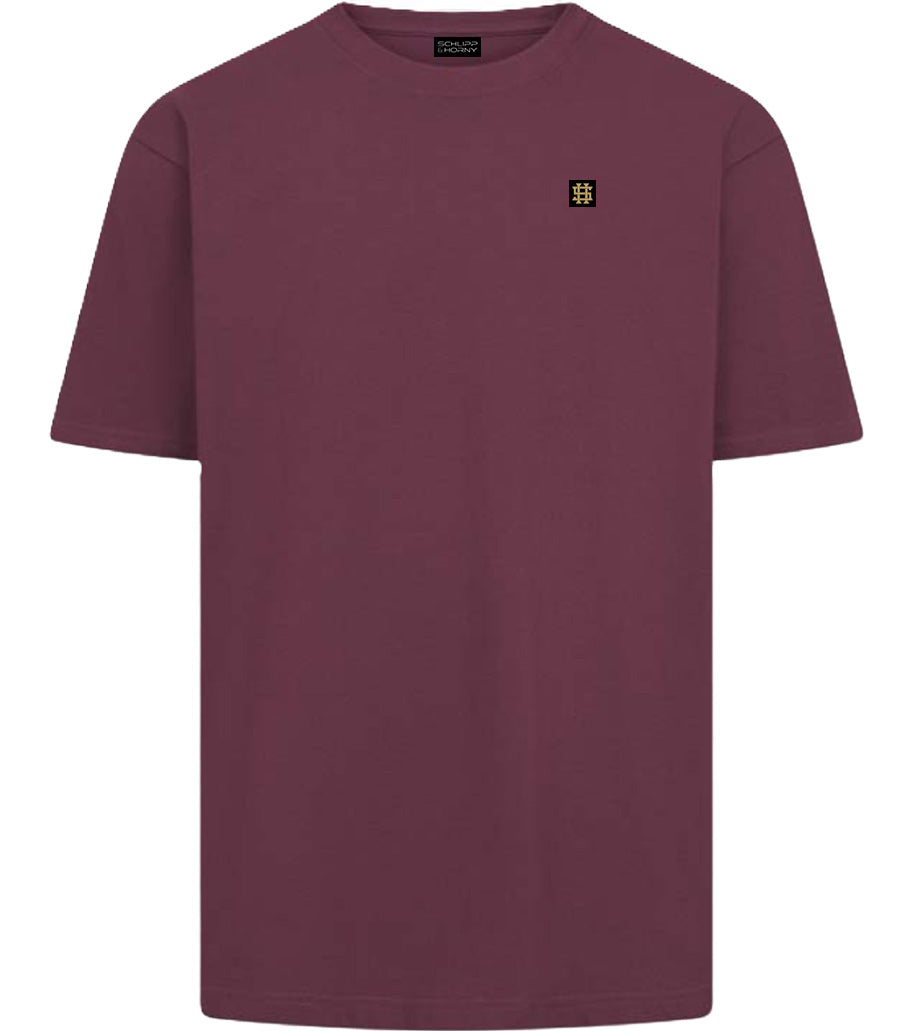 S&H PREMIUM RAW TEE BURGUNDY - Variante Prime