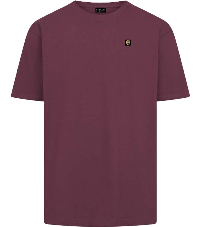 S&H PREMIUM RAW TEE BURGUNDY - Variante Prime