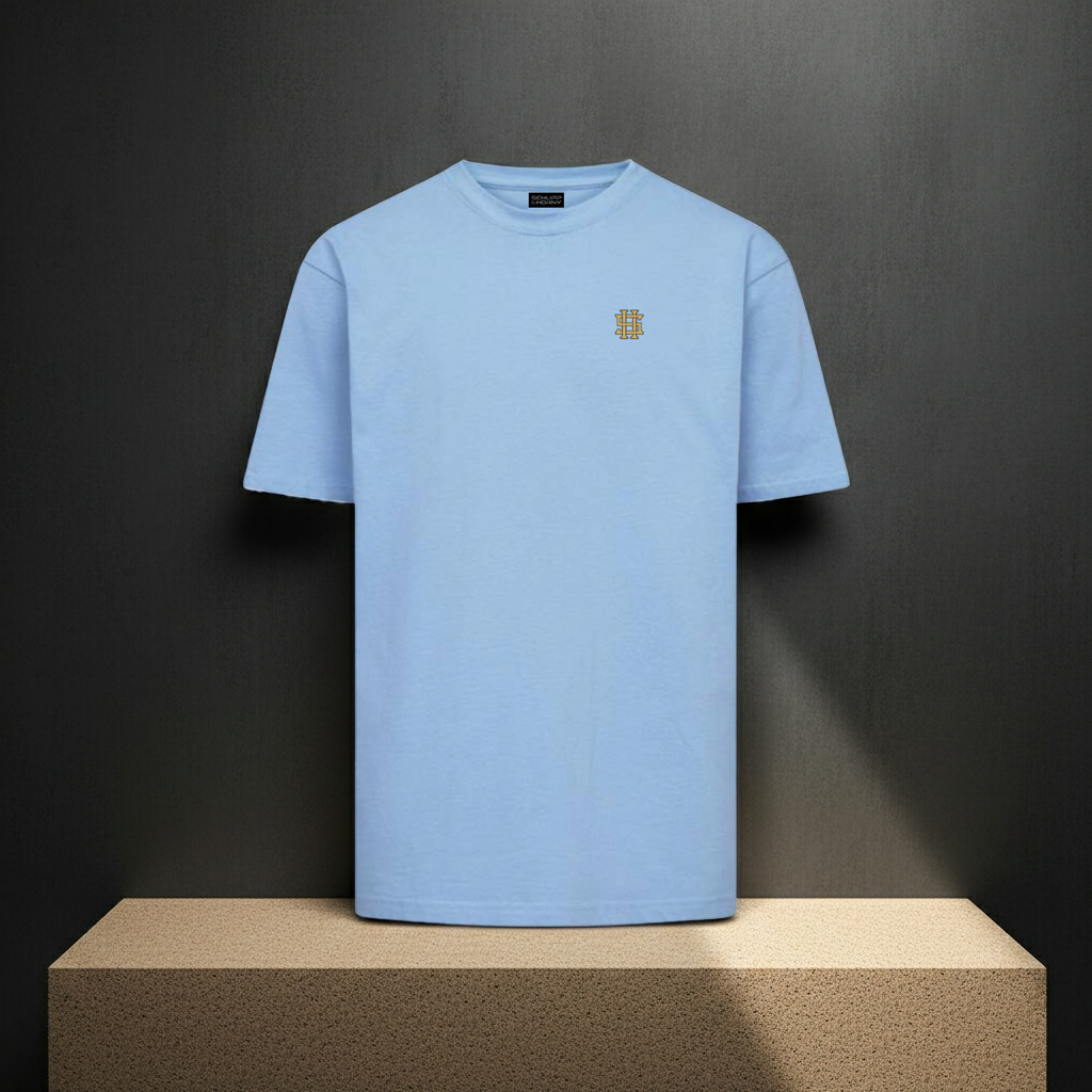 S&H PREMIUM RAW TEE BLUSH BLUE - Variante Lite